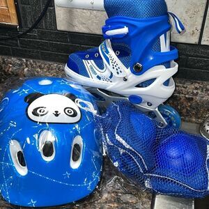 POWER SUPERB Linear Skates plus Protection Blue
Adjustable Size M -35-36-37-38
